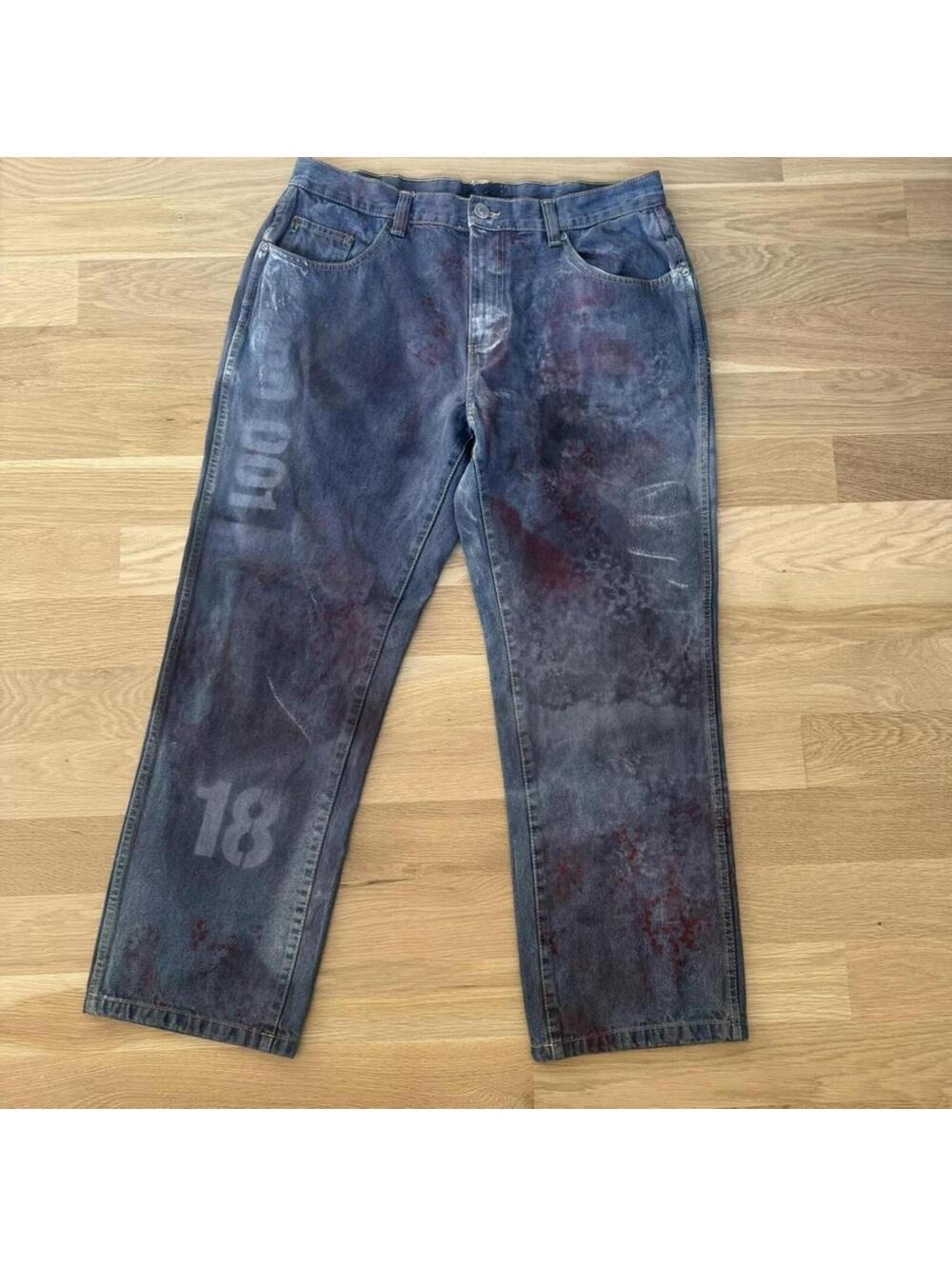 Bass Pro Shops Men's Blue and Multi Jeans